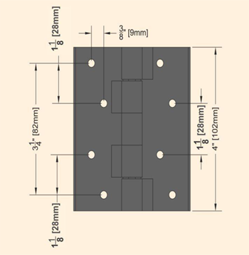 Mild Stainless Steel Gate Hinges